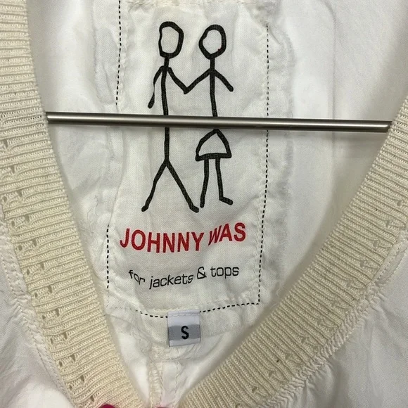 Johnny Was Womens Top S Ivory Knit Neckline & Cuffs Pullover Loose Chic Layer - Picture 3 of 10